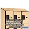 Salsbury Industries 4 Tier Designer Locker, 54"Wx76"Hx21"D, 12 Door, Maple 18-24361MAP - alternate 8